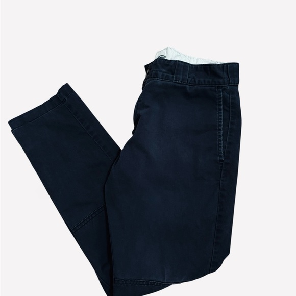Dickies Skinny Straight Black Double Knee Pants Size 34/32 - Picture 1 of 3